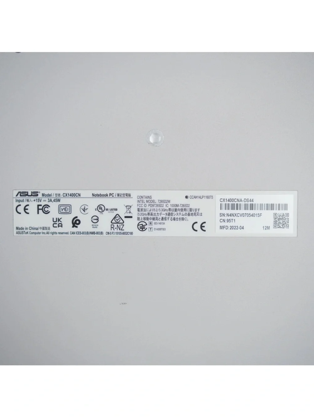 ASUS CX1400CN Chromebook 14